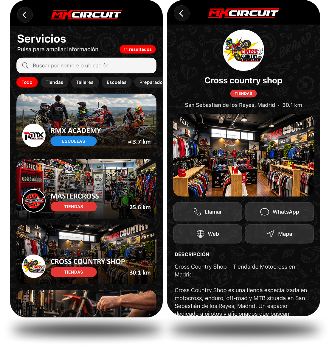 Ejemplos de fichas de negocio en MXCircuit Services