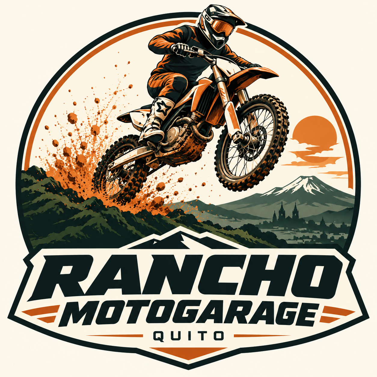 Logotipo de Pista Rancho MotoGarage